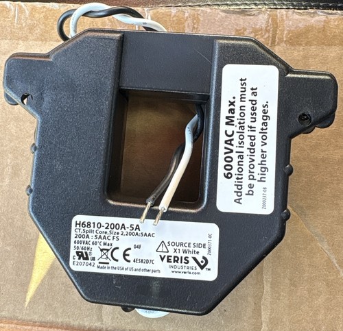 Veris h6810 200a split - veris, h6810-200a-5a